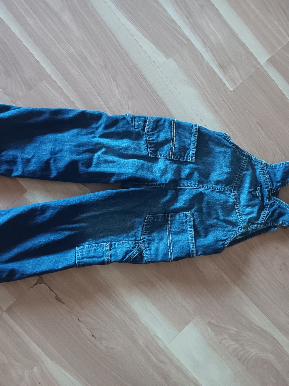 OshKosh B'gosh Dark Blue Denim Overalls - Picture 3 of 5